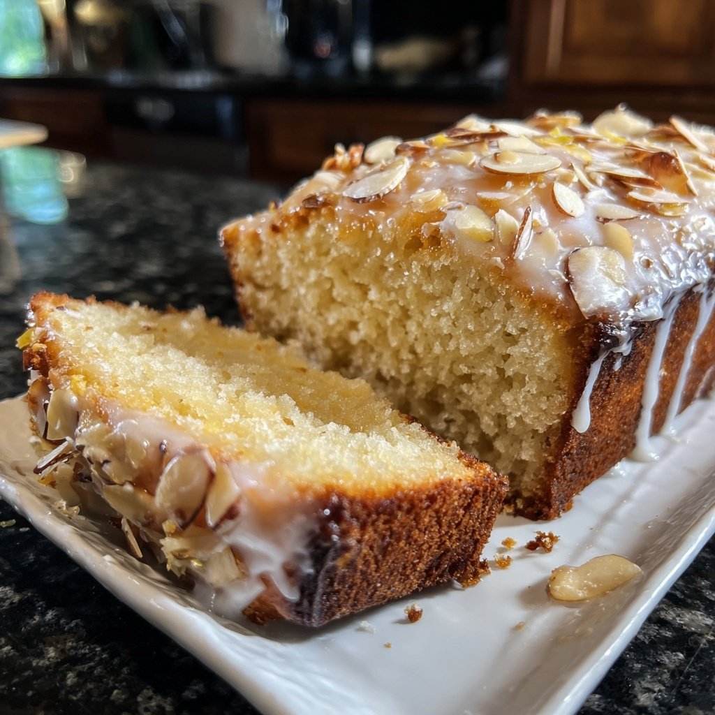 Zitronenkuchen mit Mandeln
