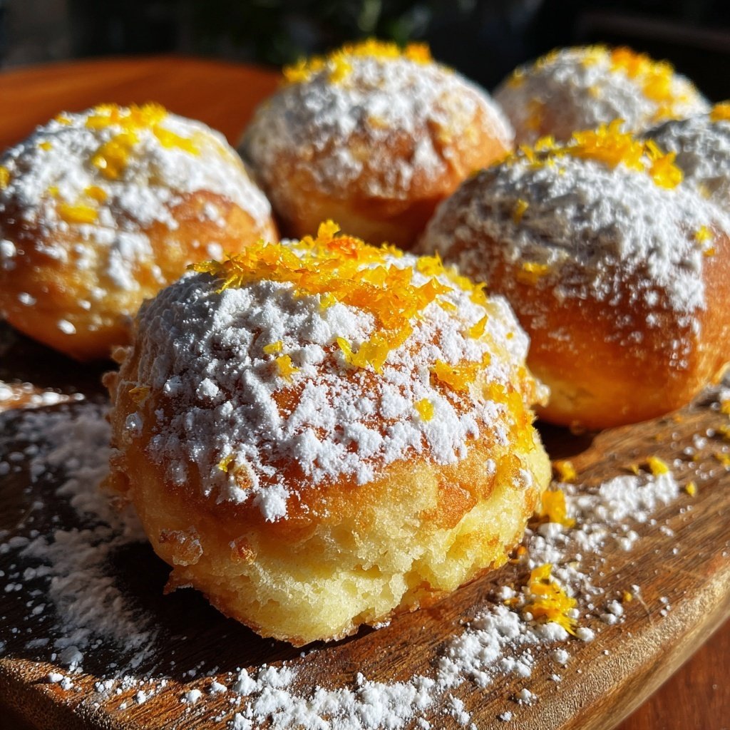 Quarkbällchen mit Orangenabrieb