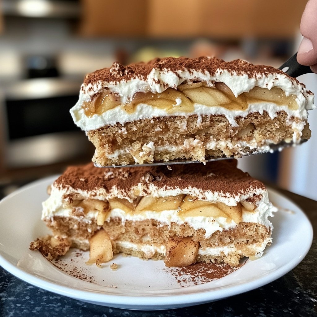 Bratapfel Spekulatius Tiramisu