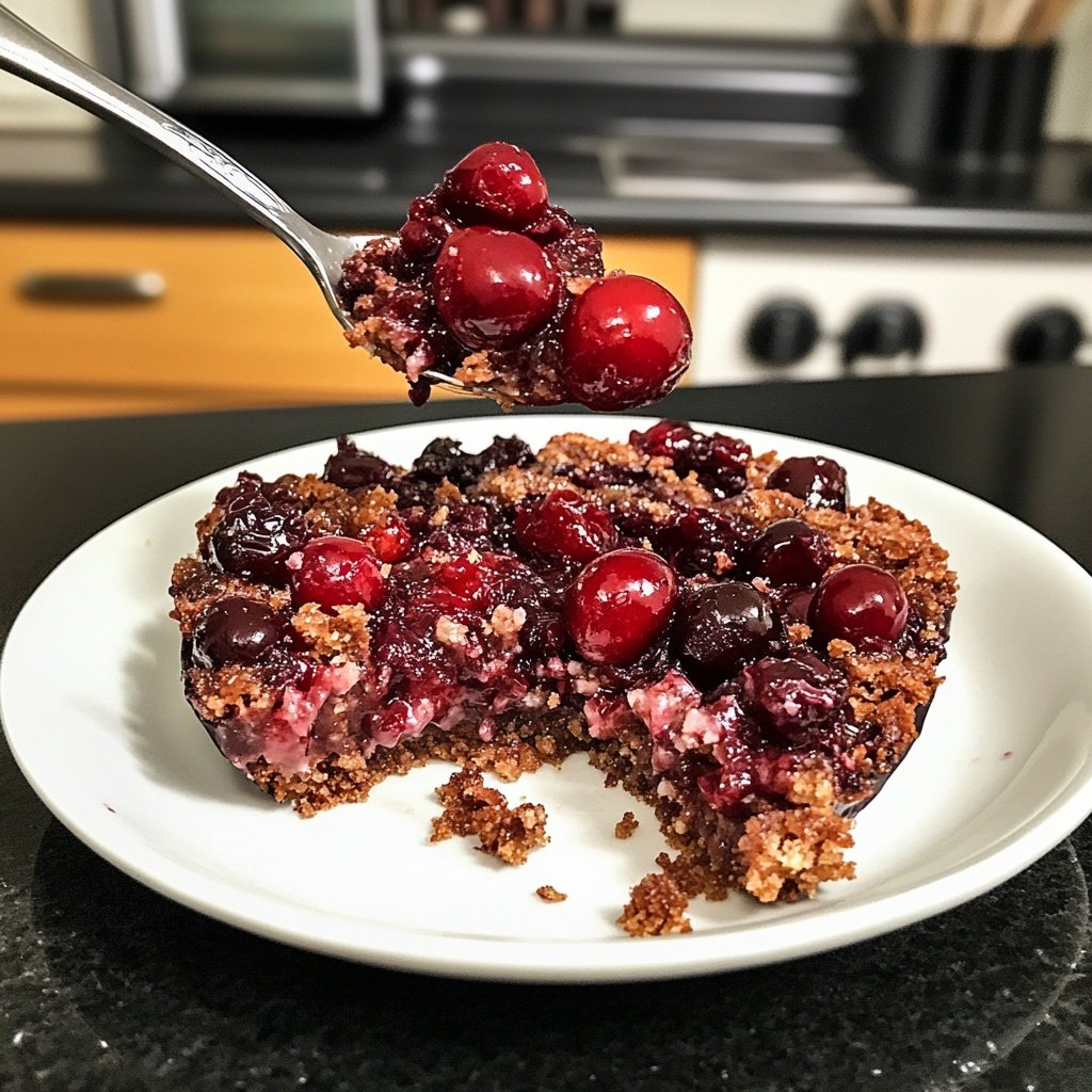 Rote Grütze mit Kirschen