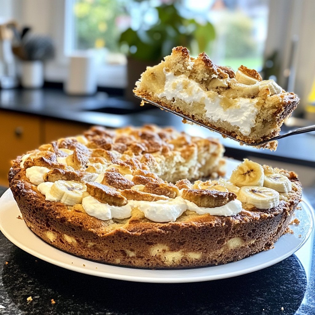 Bananenkuchen mit Quark