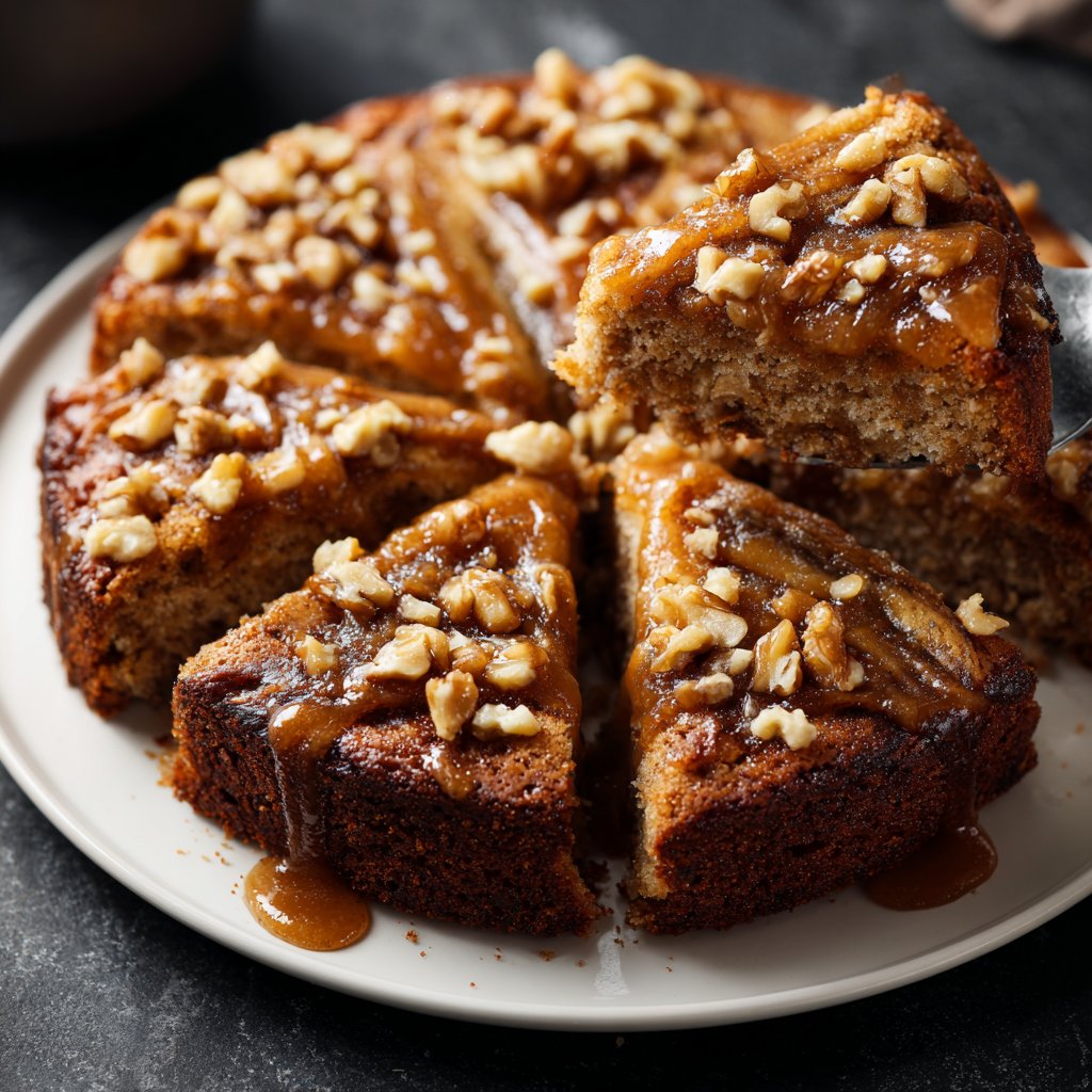 Bananenkuchen mit Apfelmus