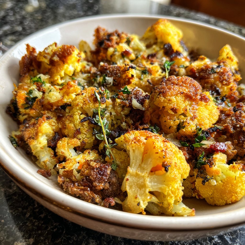 Hackfleisch Blumenkohl Pfanne