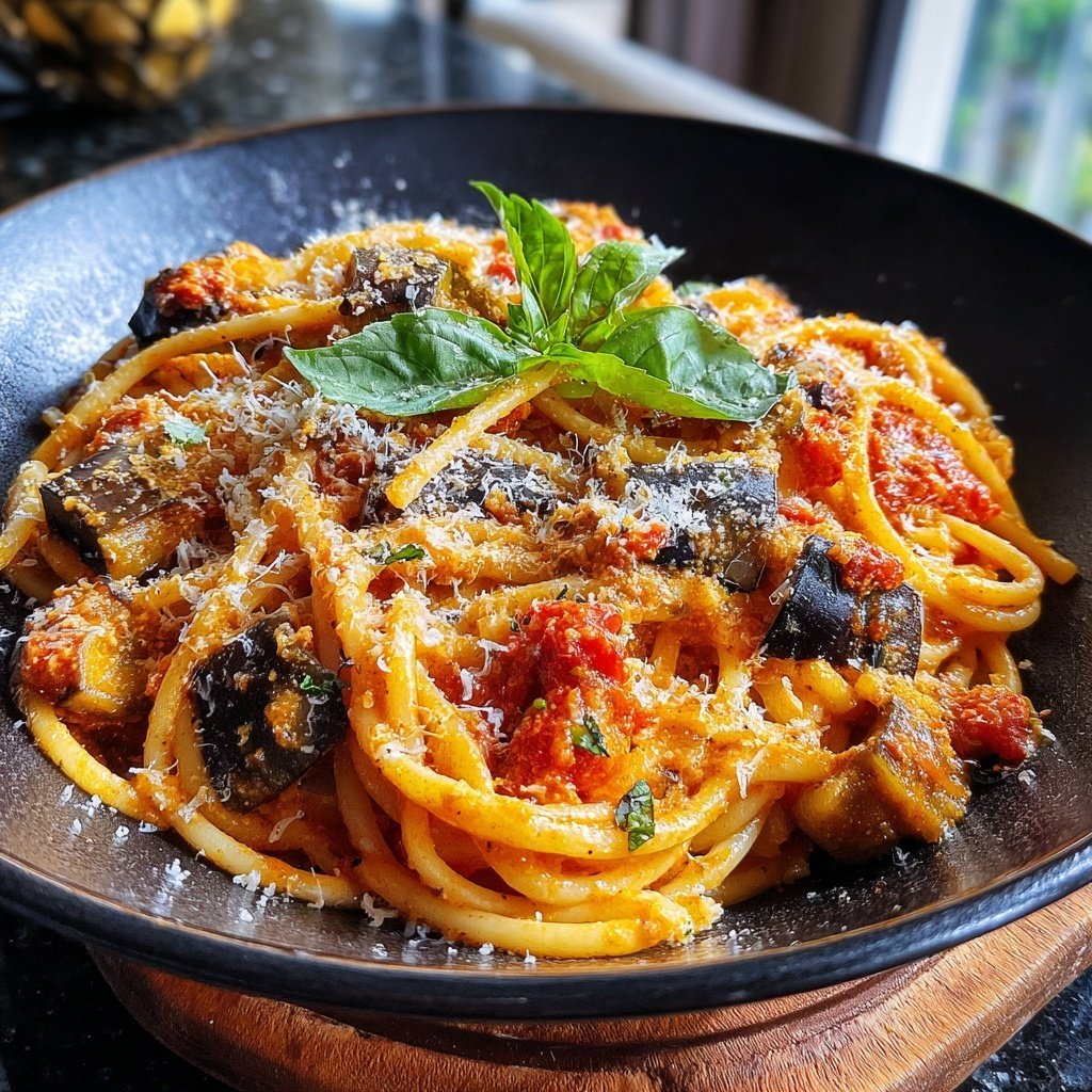 Internationale Küche Italienische Pasta alla Norma