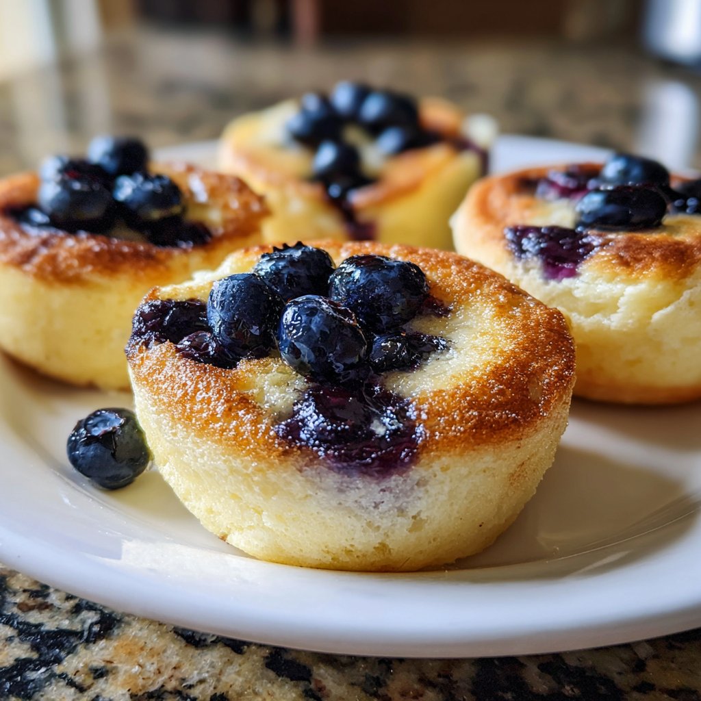 Pfannkuchen mit Heidelbeeren