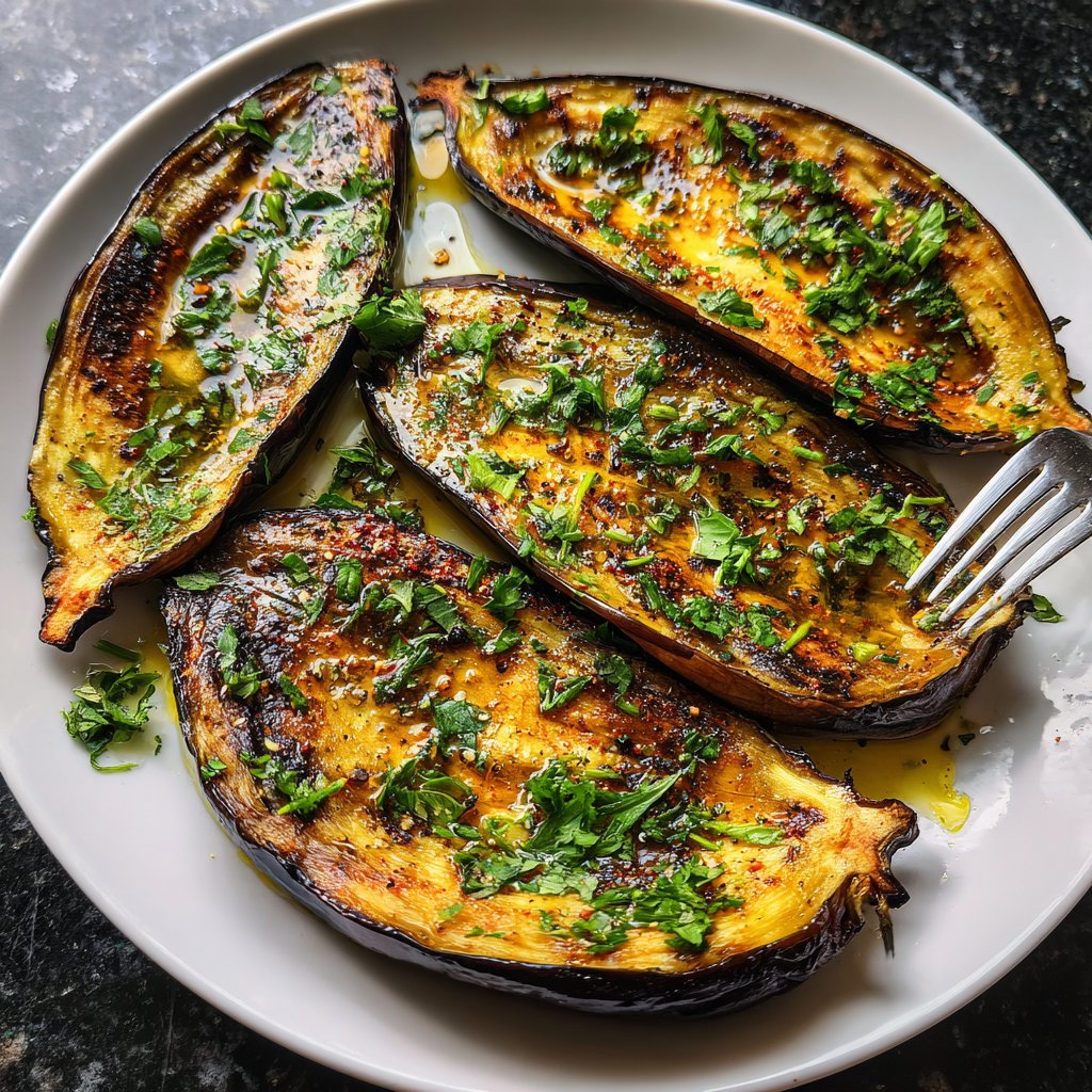 Auberginen aus dem Ofen weich